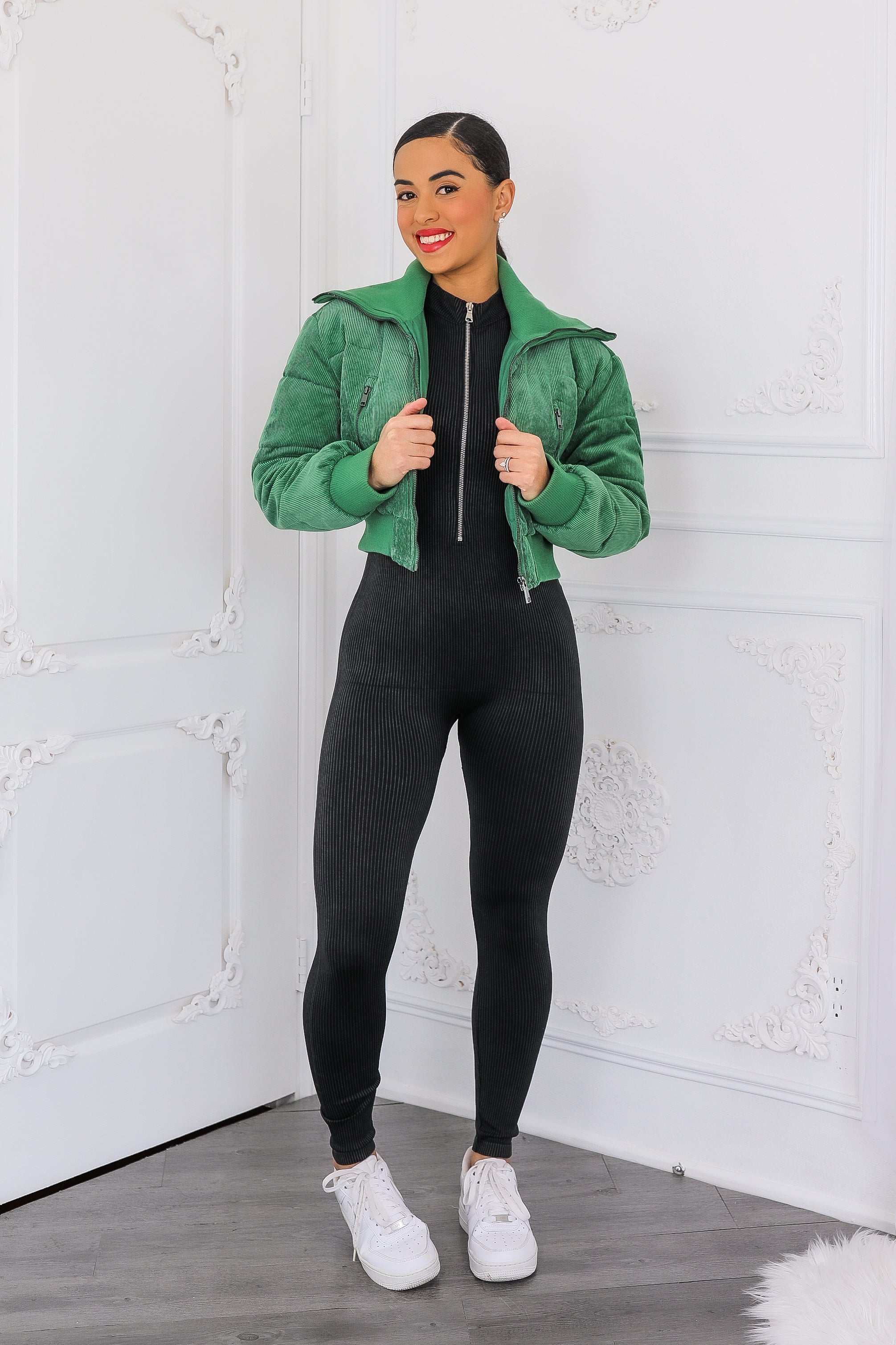 Maison MIHARA YASUHIRO Cropped Puffer Jacket | Black