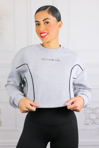 You Glow Girl Cropped Sweater