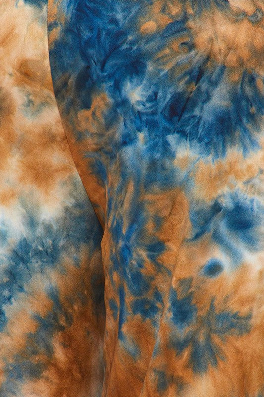 Sedona Tie Dye Wide Leg Jumpsuit | Boho Sleeveless Palazzo Jumpsuit