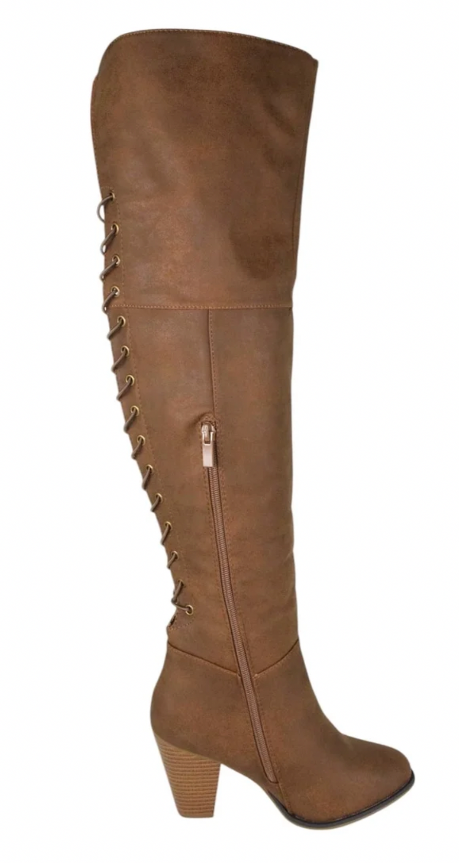 Convertible Lace-Up Knee-High & Thigh-High Boots