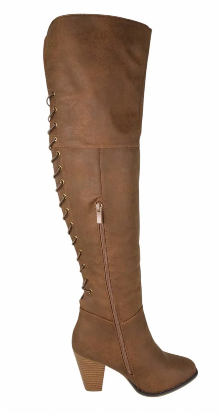 Convertible Lace-Up Knee-High & Thigh-High Boots