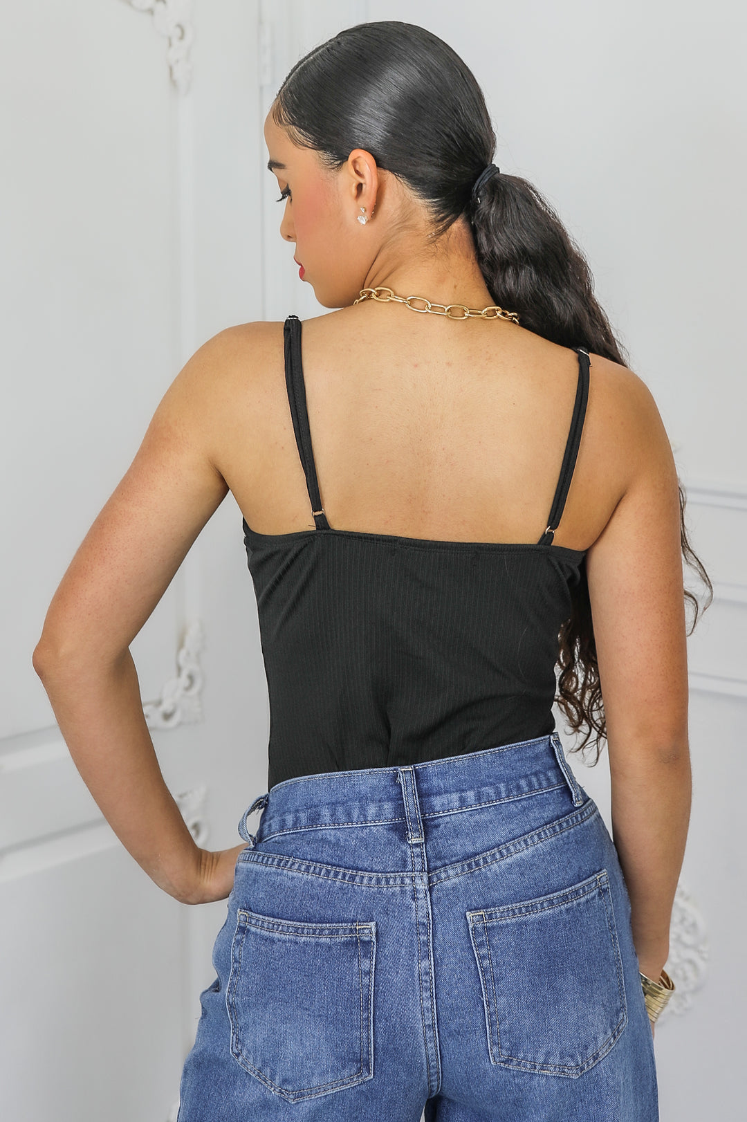Ribbed Bustier Bodysuit – Stretch Fitted Corset Top (5 Colors)