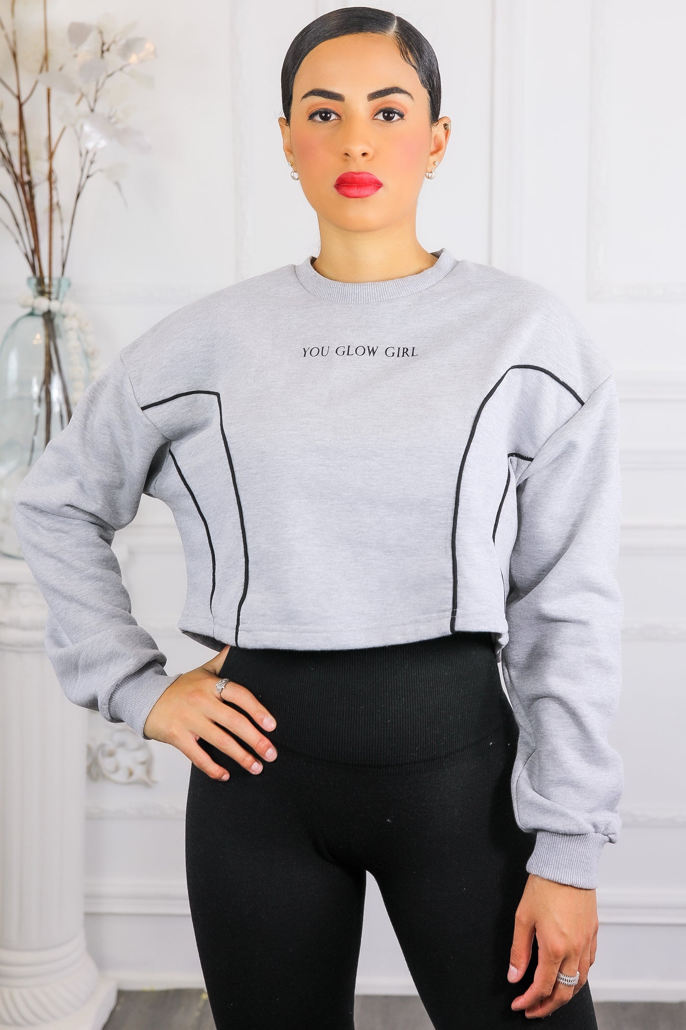 You Glow Girl Cropped Sweater