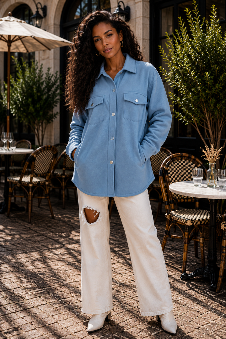 Willow Oversized Textured Button-Up Shacket