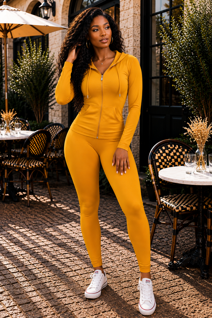 Everyday Zip-Up Hoodie & Leggings Set