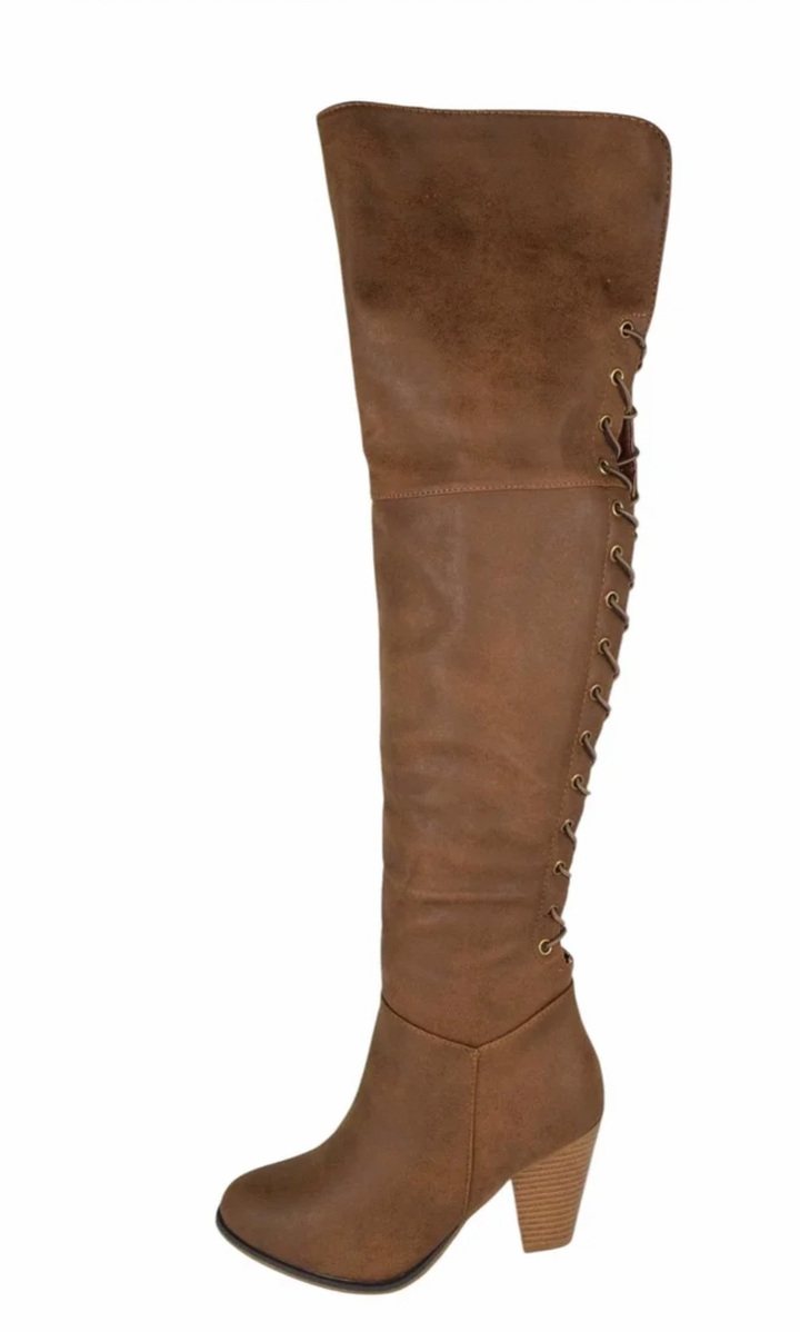 Convertible Lace-Up Knee-High & Thigh-High Boots