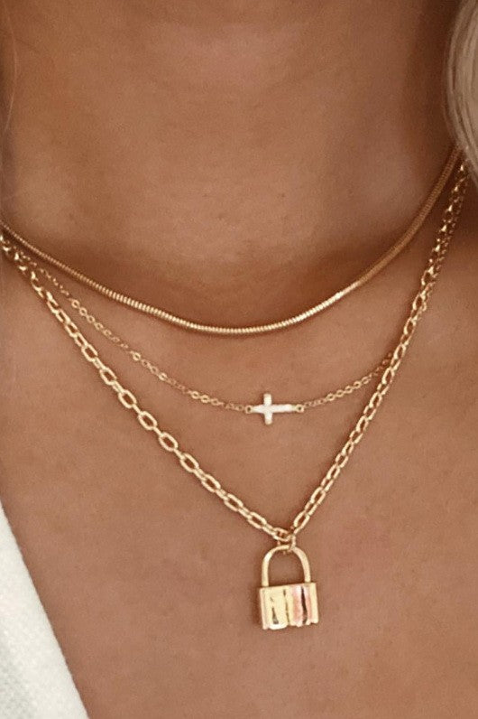 18K Stainless Steel Tarnish Free Layered Necklace
