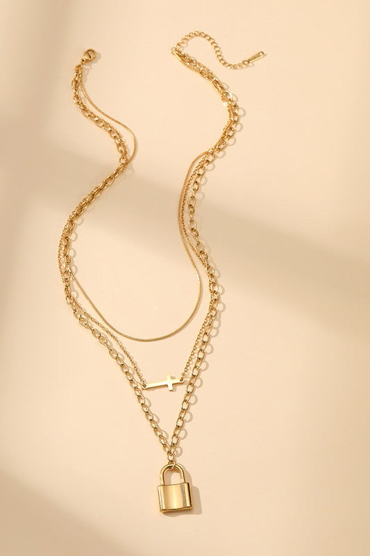 18K Stainless Steel Tarnish Free Layered Necklace