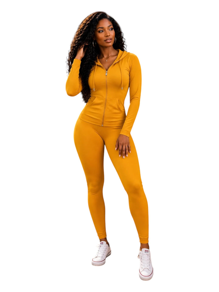 Everyday Zip-Up Hoodie & Leggings Set