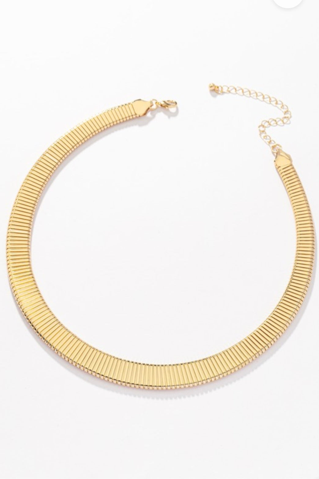 Bold Radiance Gold Collar Necklace