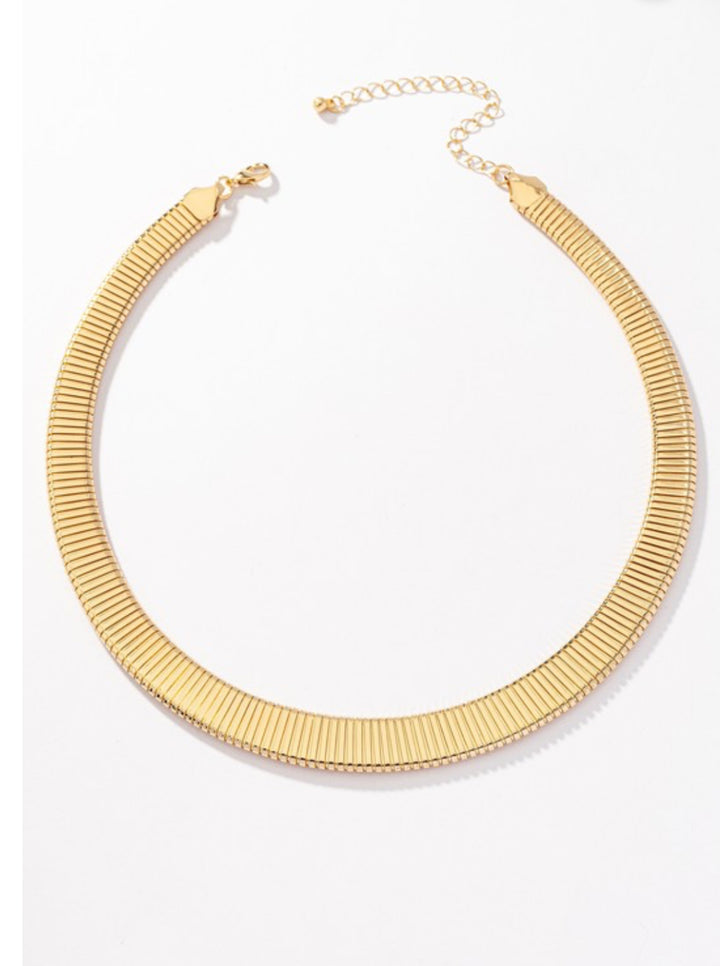 Bold Radiance Gold Collar Necklace