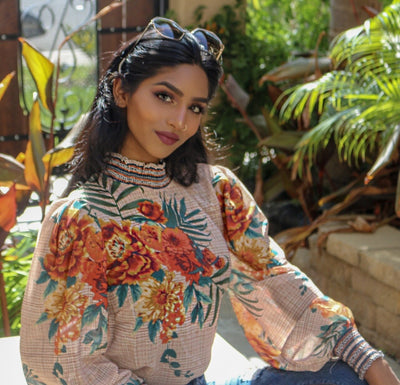 Lush Tropical Floral Top - SURELYMINE