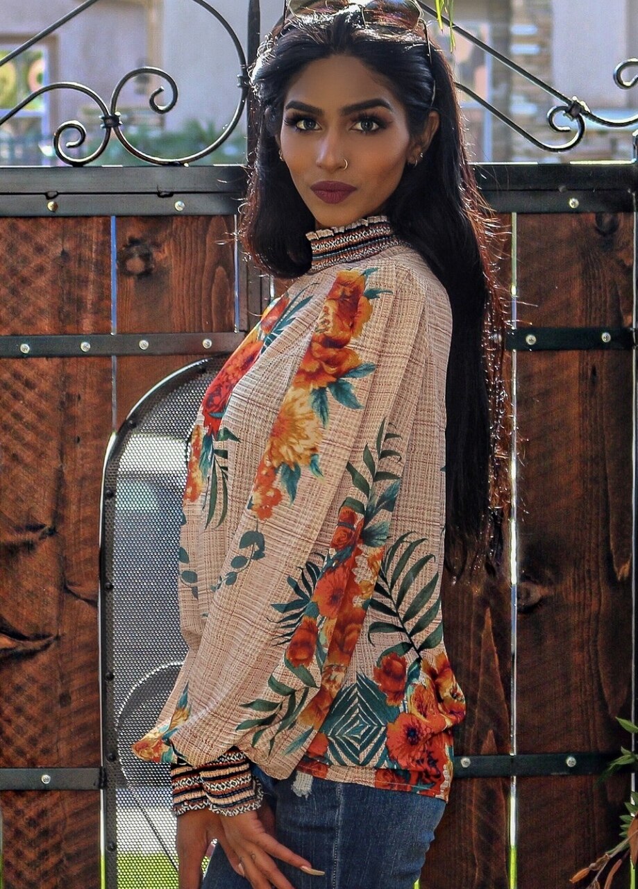 Lush Tropical Floral Top - SURELYMINE