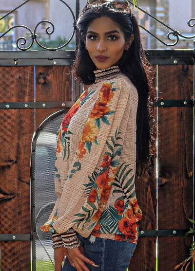 Lush Tropical Floral Top - SURELYMINE