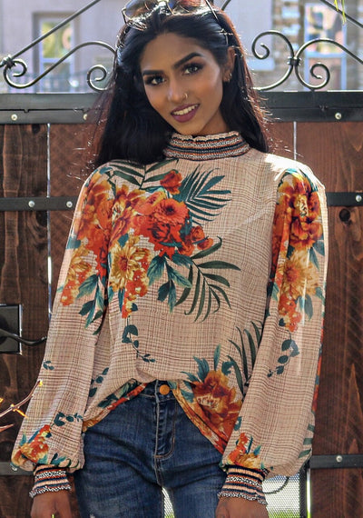 Lush Tropical Floral Top - SURELYMINE