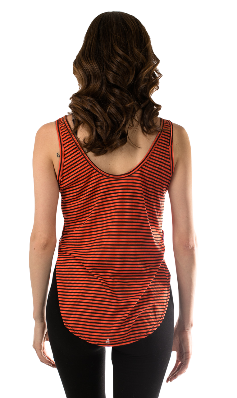 Orange Stripe Tank - SURELYMINE