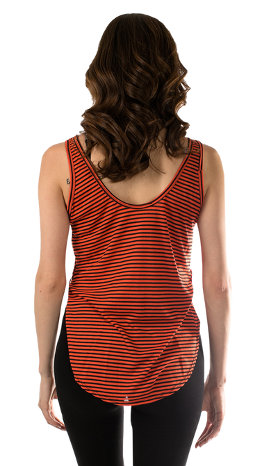 Orange Stripe Tank - SURELYMINE