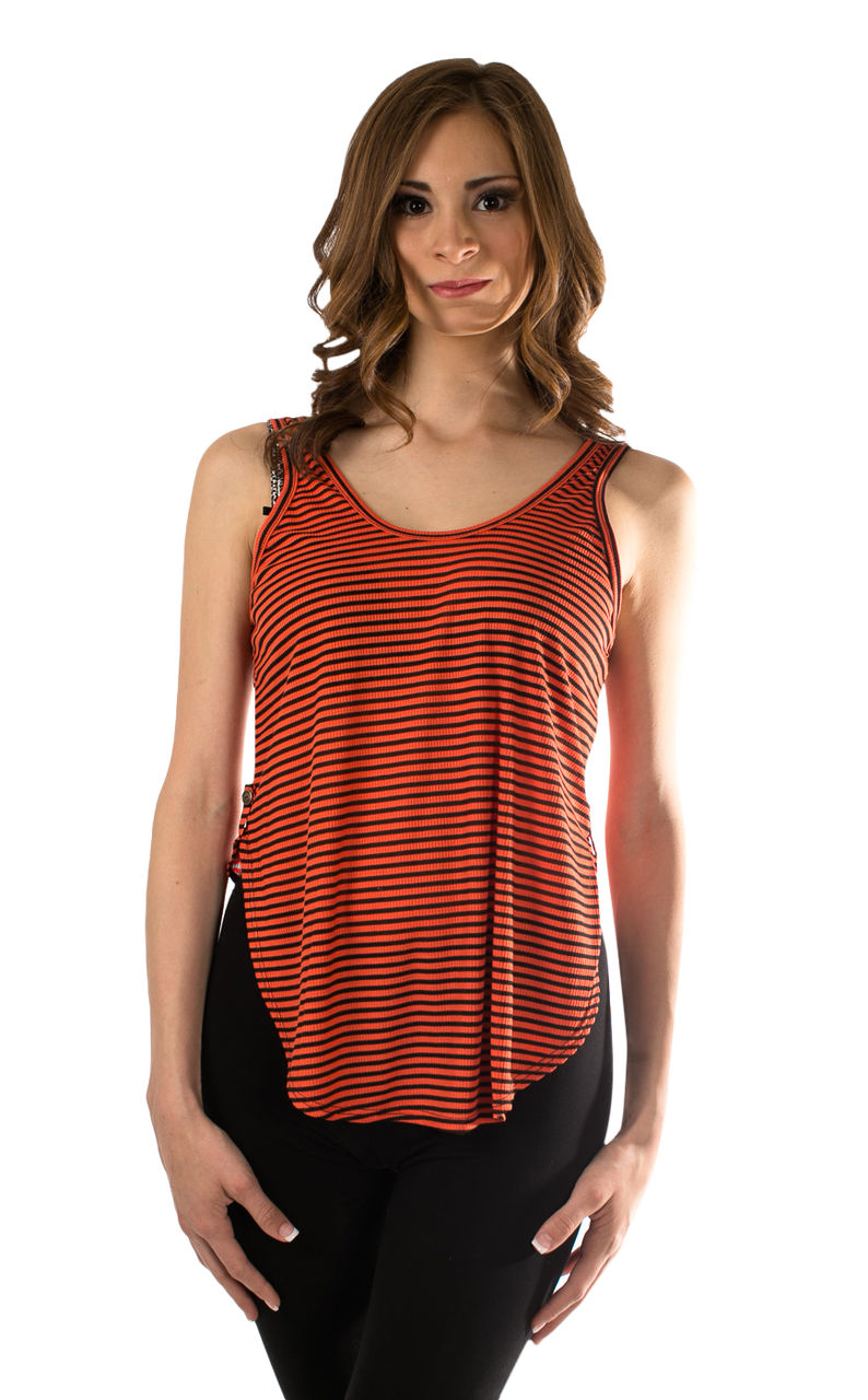 Orange Stripe Tank - SURELYMINE