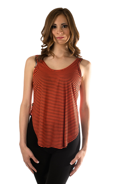 Orange Stripe Tank - SURELYMINE