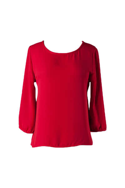 Gorgeous Red Back Bow Blouse - SURELYMINE