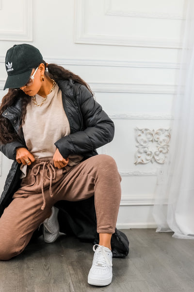 Flex Cotton Oversized Top and Lounge Jogger Pant Set