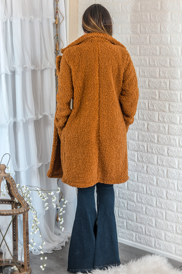 OH Teddy Baby Faux Fur Teddy Coat Camel - SURELYMINE