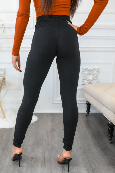 Code Shred Cut Out Destroyed Leggings