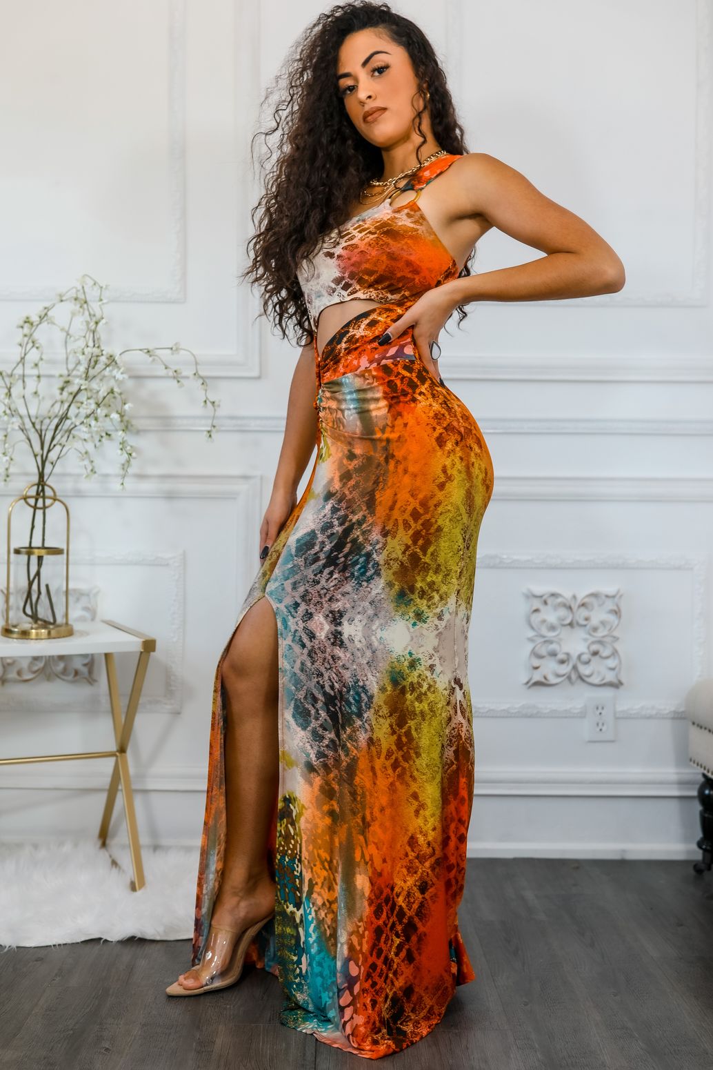 Mingle Around the World Multi Color Maxi Dress SURELYMINE Mingle Around the World Multi Color Maxi Dress SURELYMINE