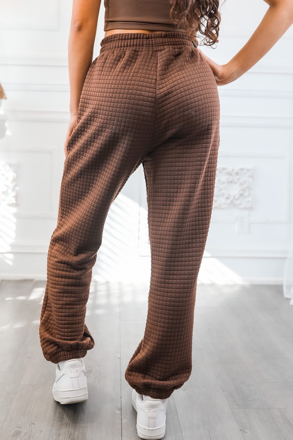 Waffles Anytime Cozy Waffle Jogger Pants