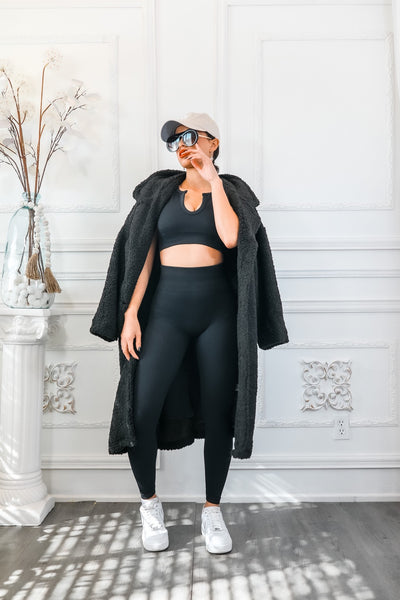 Next Level Ribbed Snatched Active Wear Pant Set