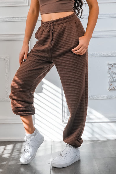 Waffles Anytime Cozy Waffle Jogger Pants