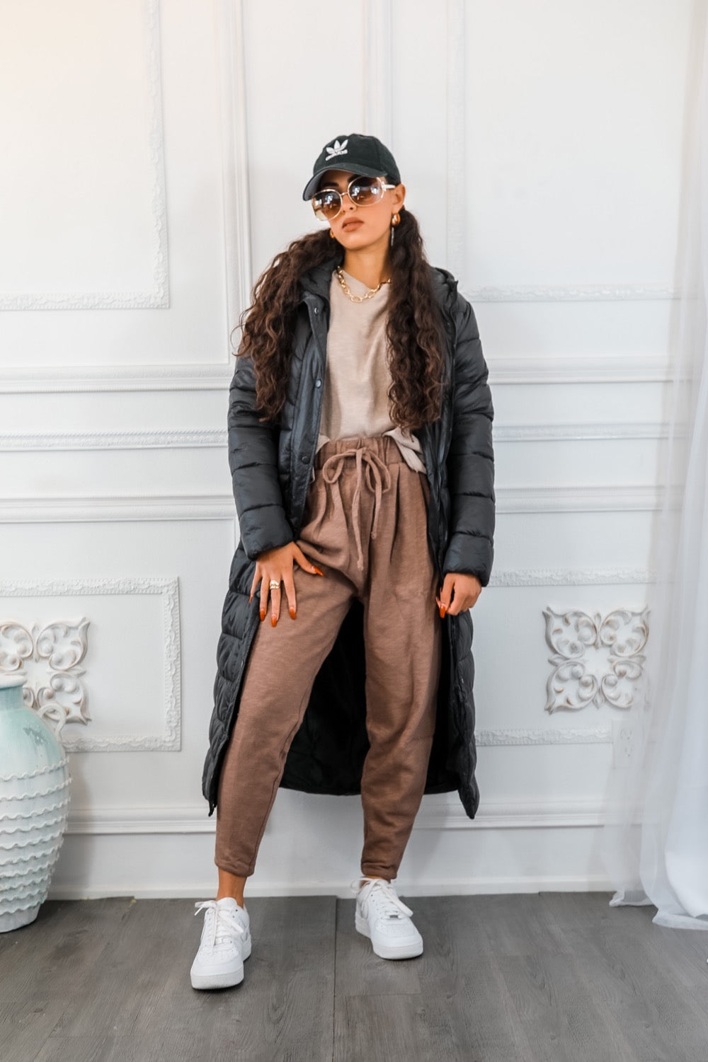 Flex Cotton Oversized Top and Lounge Jogger Pant Set