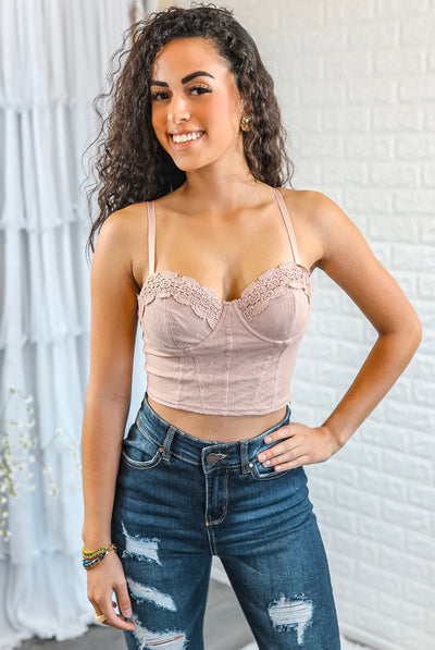 Toya Corset Style Crop Top