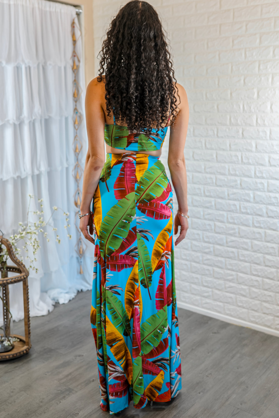 See You in Cancun Floral Maxi Skirt Set