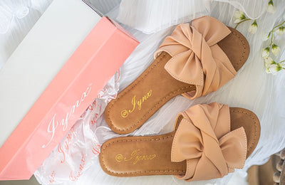 Knotted Sandals Peach - SURELYMINE