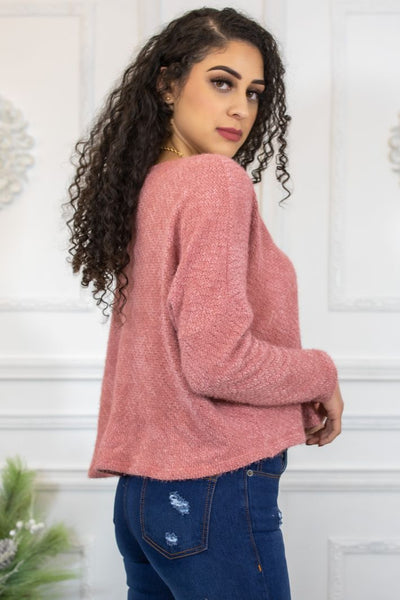Sweater  Weather Loose Fit Cropped Sweater