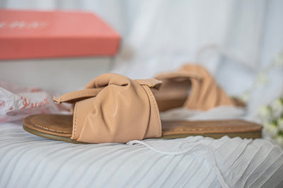 Knotted Sandals Peach - SURELYMINE