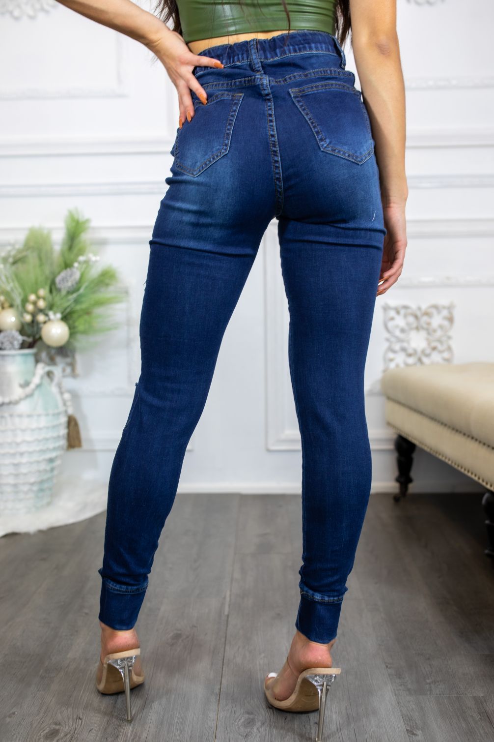 What You Want High Waisted Extreme Stretch Skinny Jeans