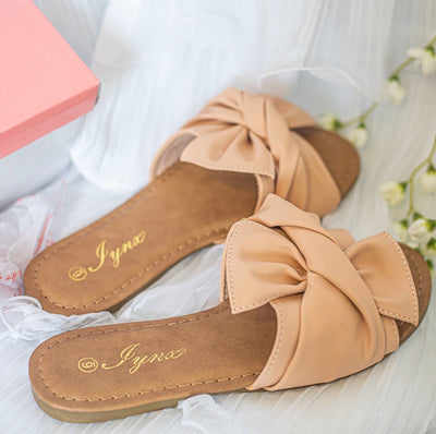 Knotted Sandals Peach - SURELYMINE