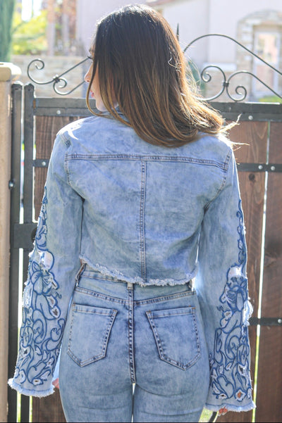 Set The Record Denim Jacket - SURELYMINE