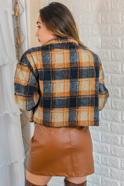 Plaid too Much Cropped Jacket