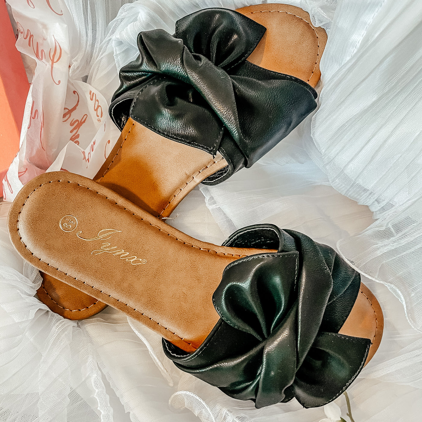 Knotted Sandals Black - SURELYMINE