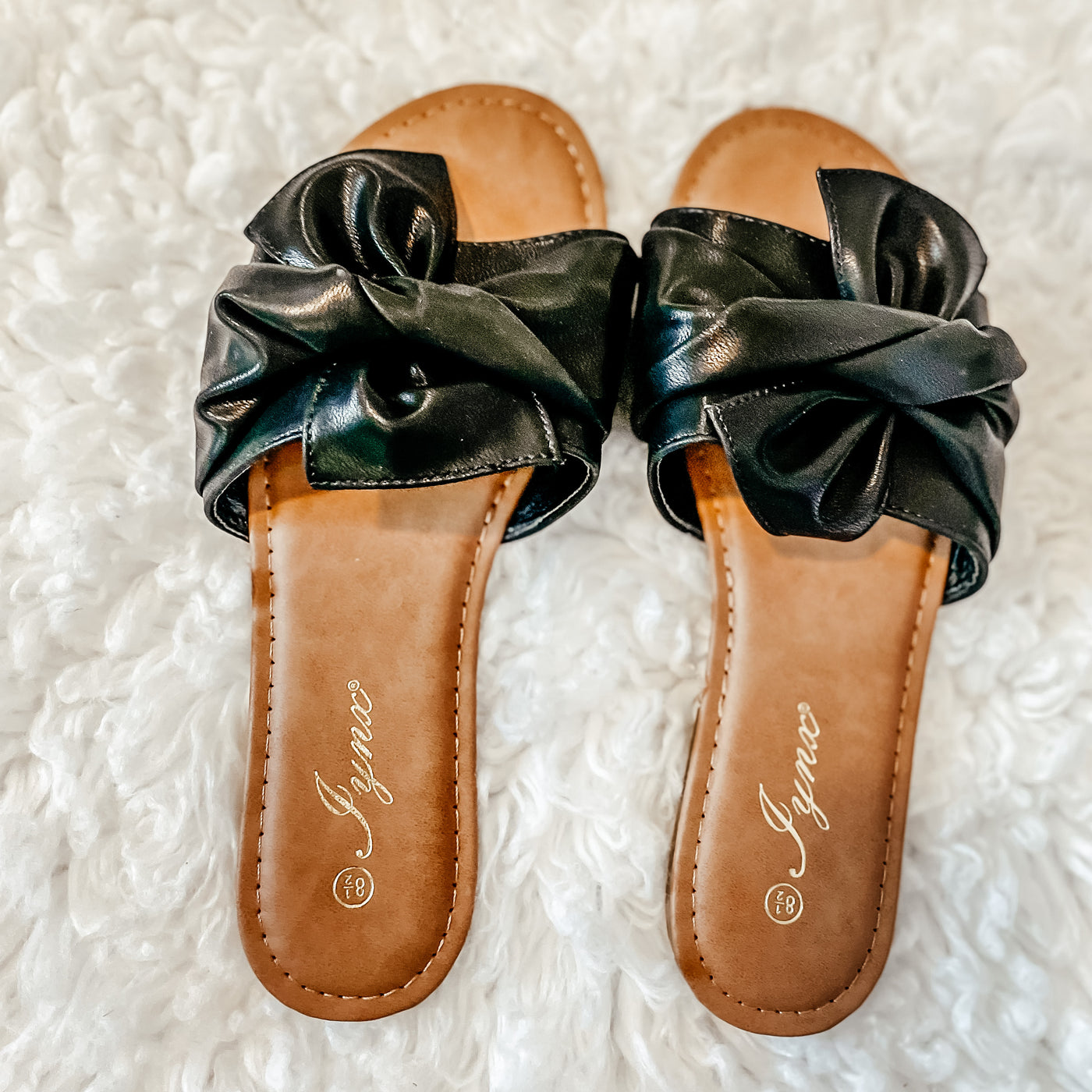 Knotted Sandals Black - SURELYMINE